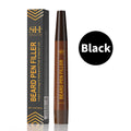 Black beard and eyebrow filler makeup pen