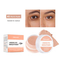 Lakerain Under Eye Brightener with packaging, jar, and application on skin.