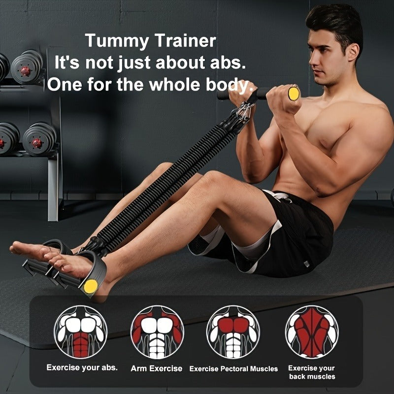 Adjustable resistance bands with foot pedals and handles - Tummy Trainer