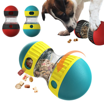 Interactive Dog Treat Dispensing Toy – Durable Nylon Puzzle Feeder for Medium Dogs, Mental Enrichment & Slow Feeding Roller Ball, Adjustable Difficulty, Anti-Anxiety Toy