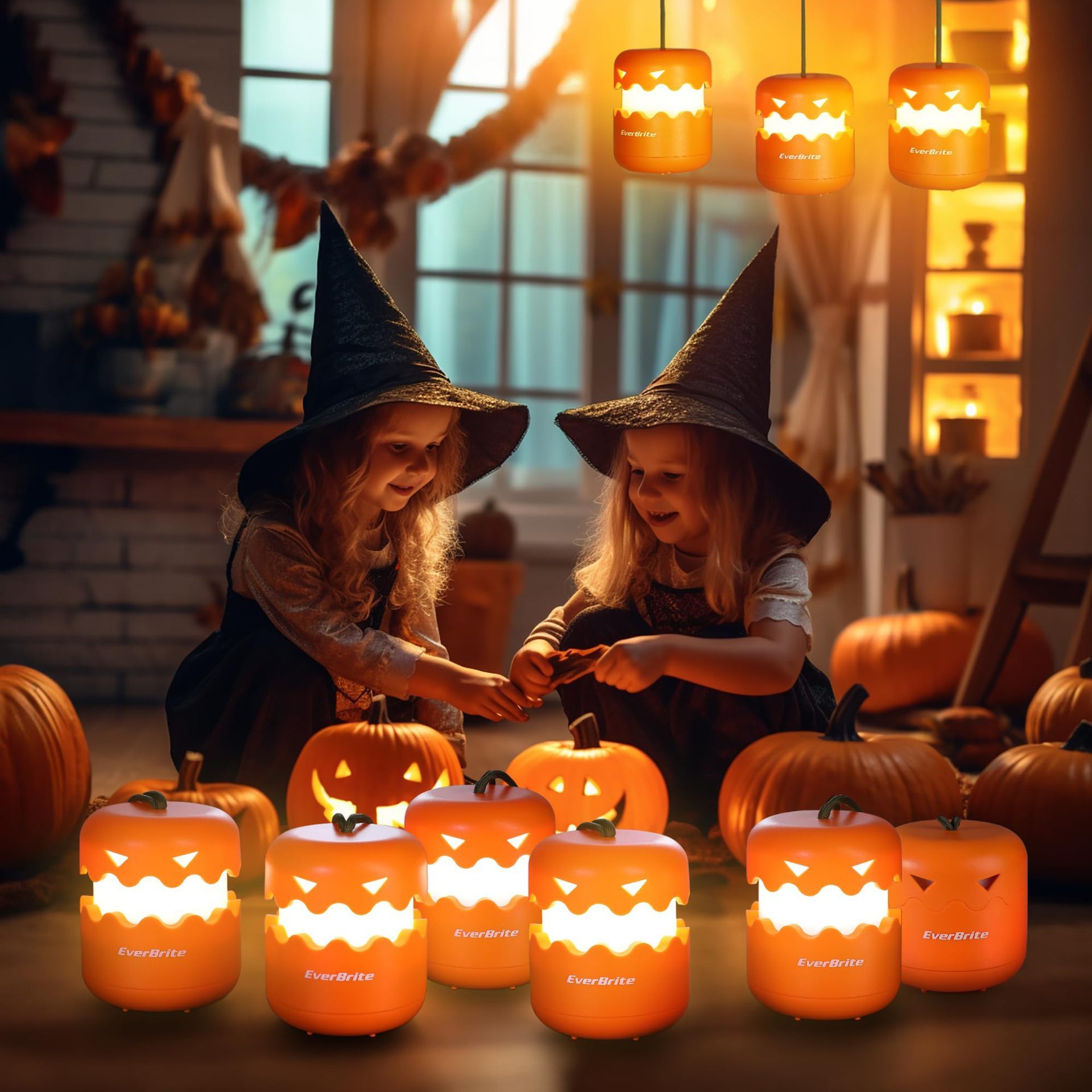 Pumpkin lantern set – single, 3-pack, and 6-pack