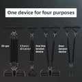 Adjustable resistance bands with foot pedals and handles - One device for four purposes