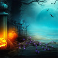 Haunted house décor oversized light-up spider