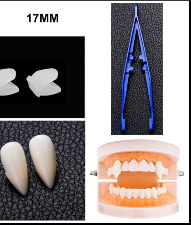 Halloween zombie teeth party props unisex 17mm