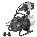 Pump with hoses and connectors on a white background