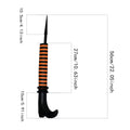 Halloween witch crash landing decor with orange striped legs