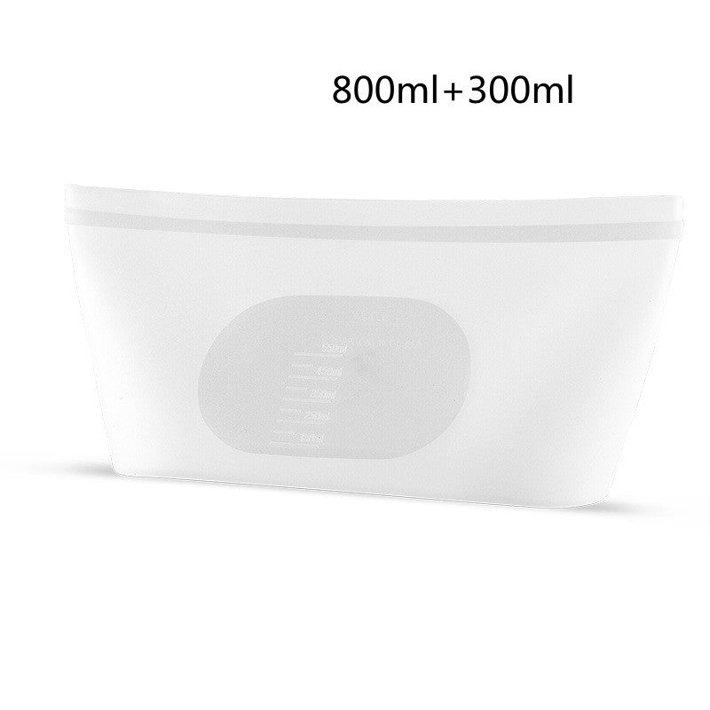 Silicone vacuum sealed food storage bag
