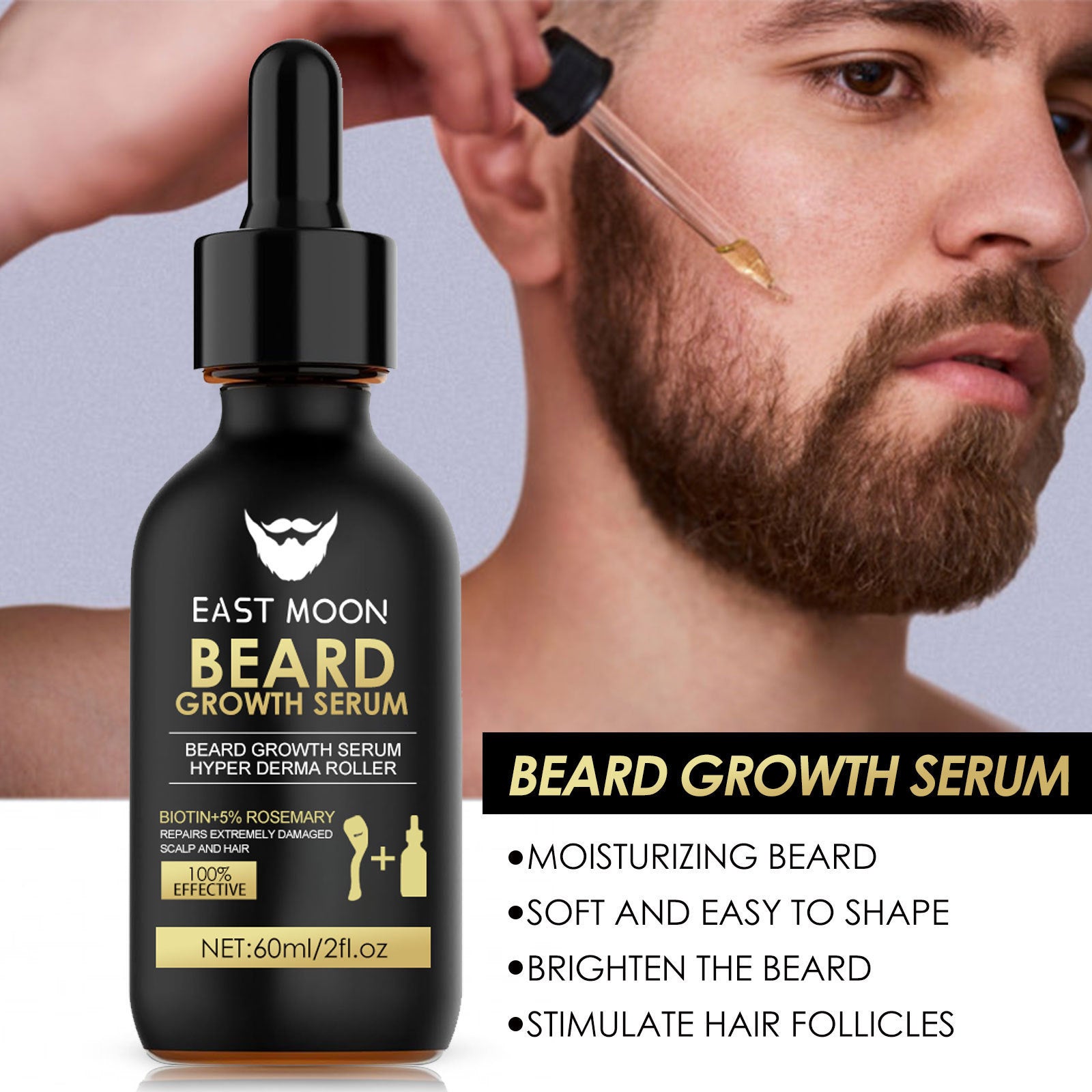 Beard grooming and hydration kit for men