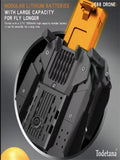 Modular lithium battery for E88 drone with text highlighting large capacity and Todetana branding.