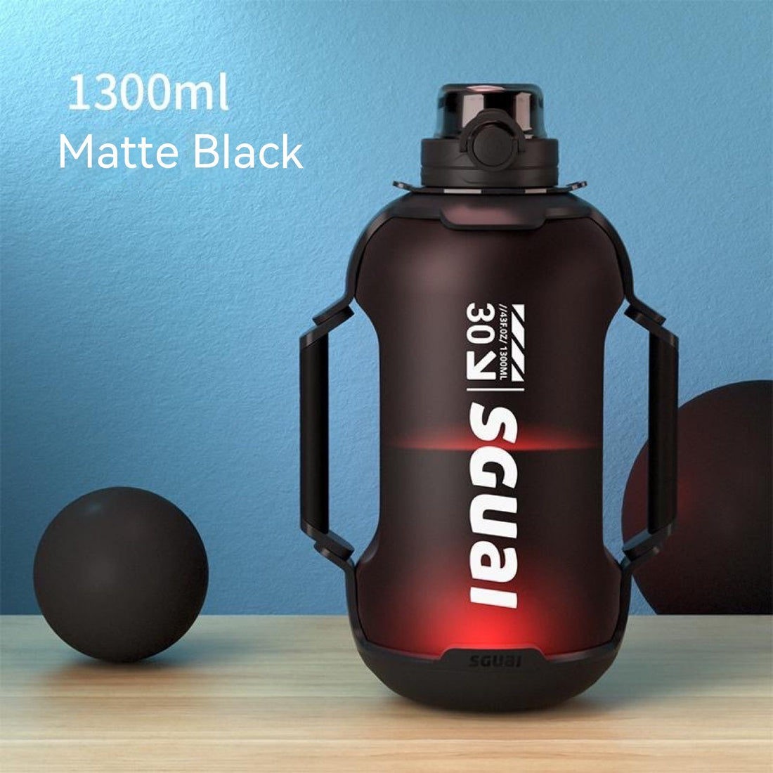 Smart Sports Bottle T30 – 1300ml Wireless Charging Fitness Kettle | Leakproof & IPX6 Waterproof