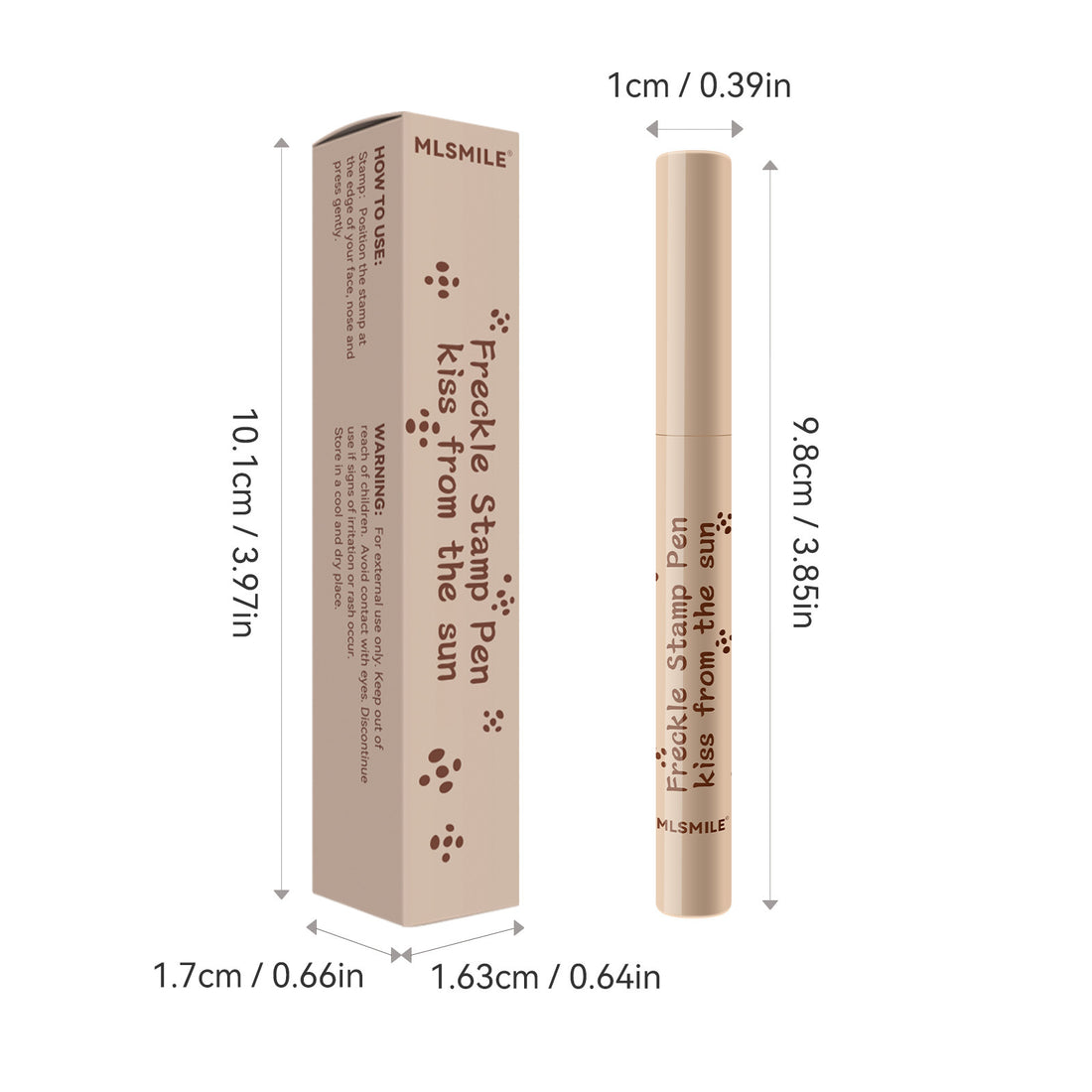 Waterproof freckle pen for creating natural beauty spots and freckles