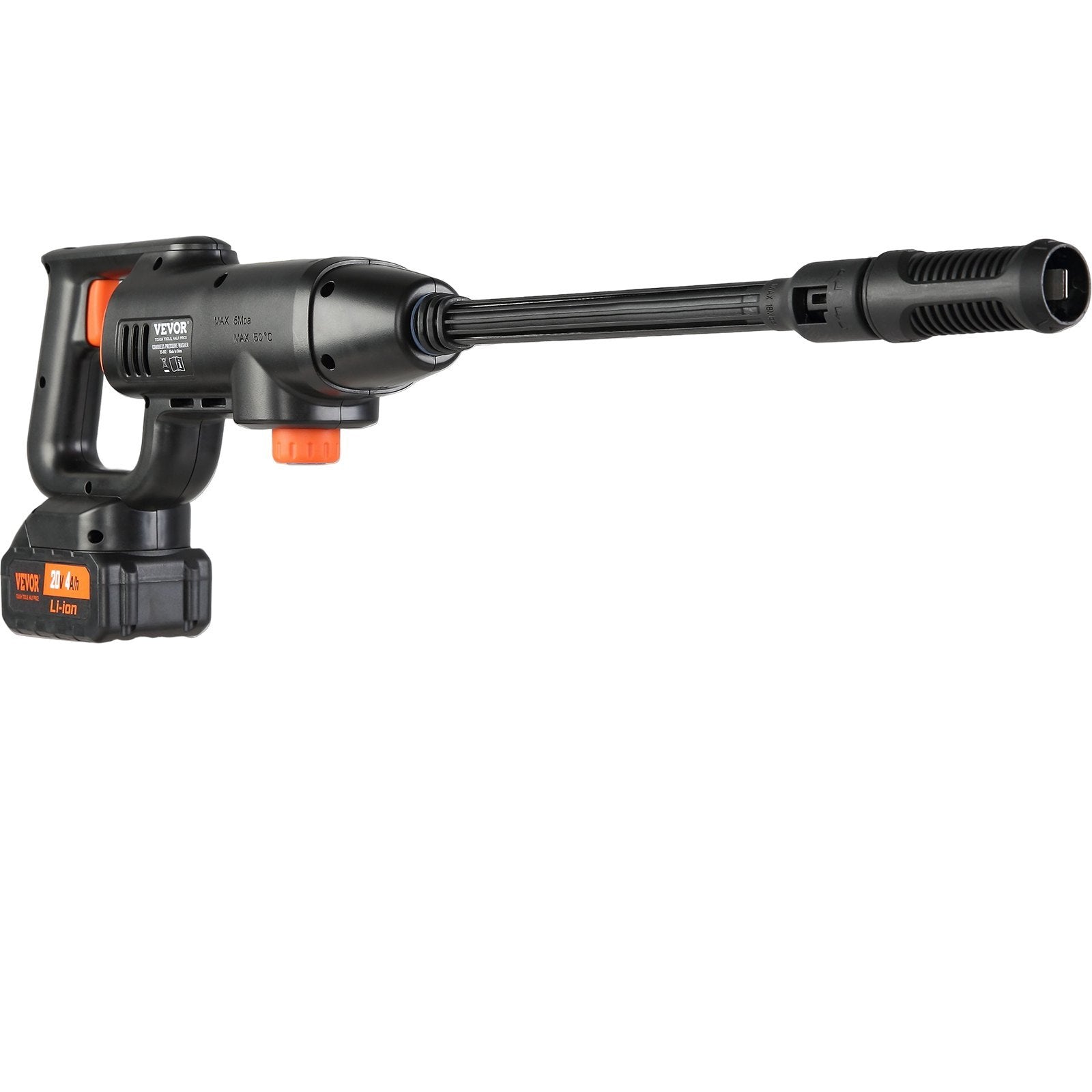 Handheld rechargeable power cleaner with 6-in-1 nozzle