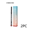 Waterproof Lip liner pen with packaging labelled 'Wine Red' and '2PC' on a white background